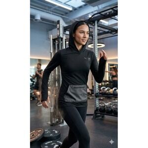 Puma Black Women's Lightweight Hooded Sweatshirt